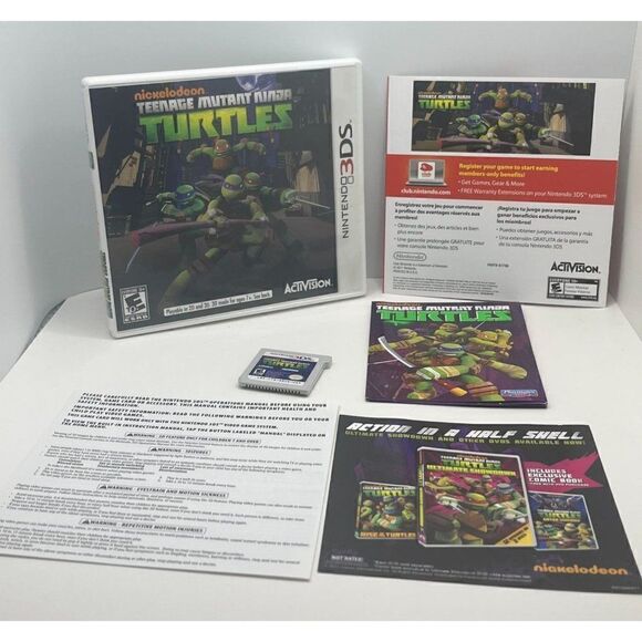 Teenage Mutant Ninja Turtles Nintendo 3DS Complete CIB Authentic Tested - Picture 1 of 4